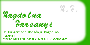 magdolna harsanyi business card